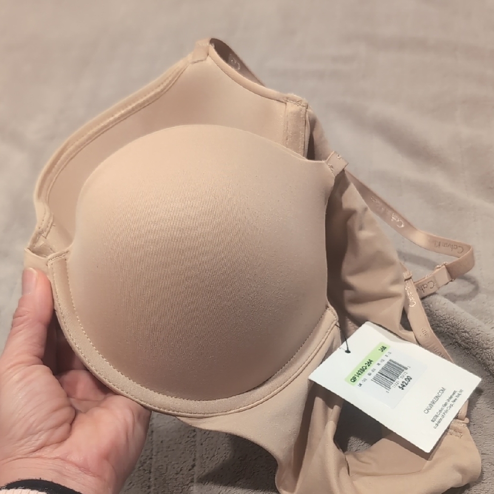 Calvin Klein Cream Molded Cup Bra Intimates